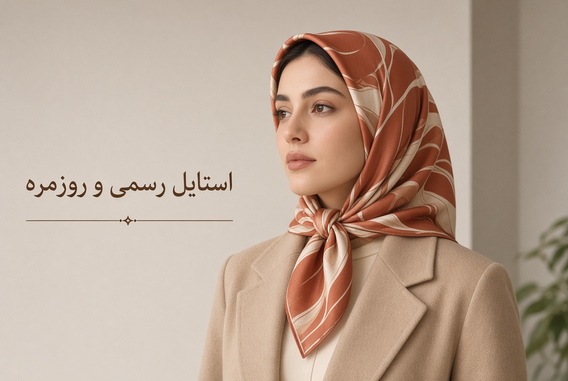 روسری استایل رسمی و روزمره