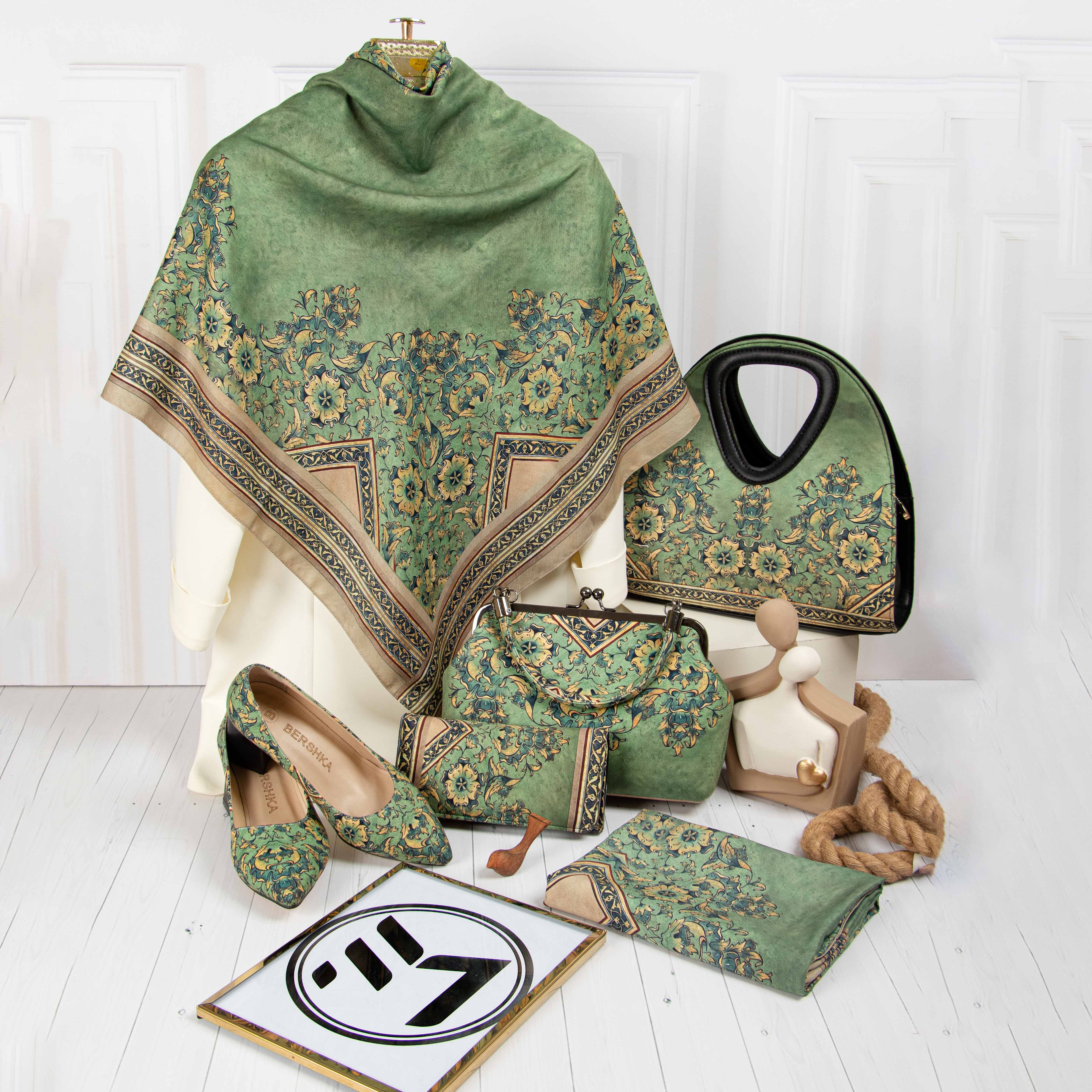 نمای کامل ست کیف و روسری کد 816