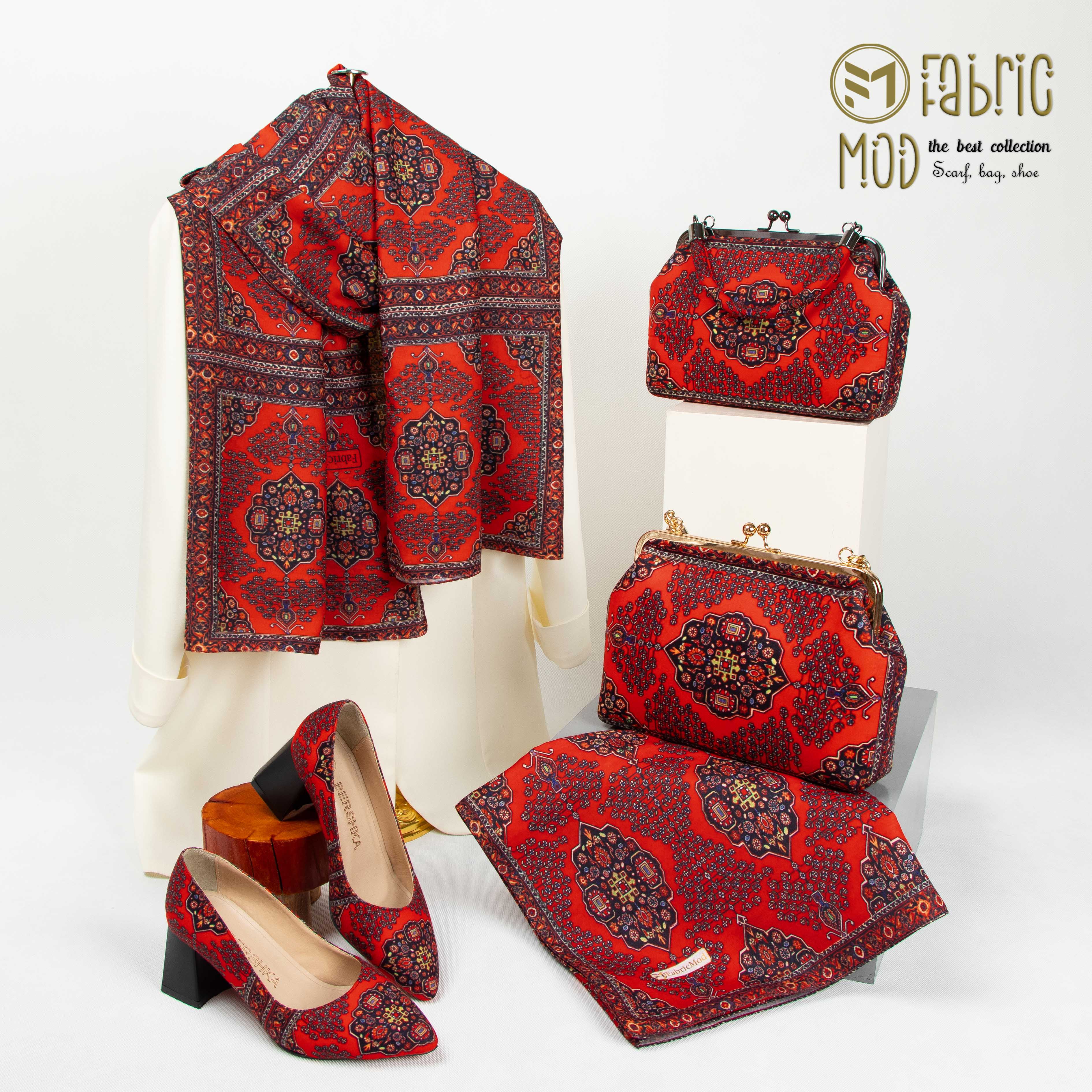 ست کامل کیف نوستالژی و روسری کد 20